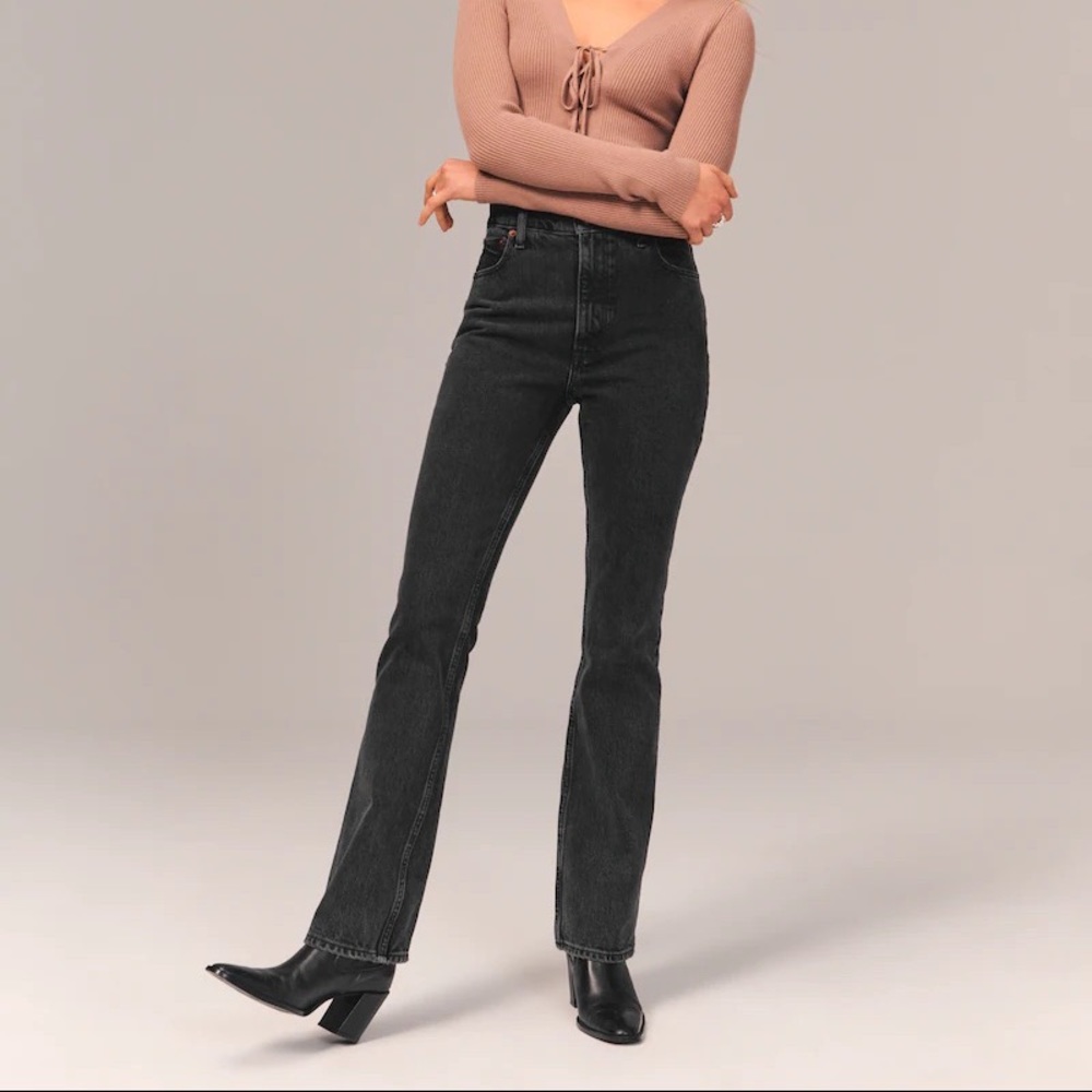 Abercrombie & Fitch ultra high rise flare jeans
